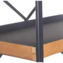 Libreria 2 Puertas 2 Cajones Rustico Industrial Serie Abanku