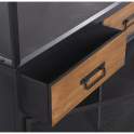 Libreria 2 Puertas 2 Cajones Rustico Industrial Serie Abanku