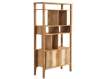 Libreria 2 Puertas Madera Mango Gris Decape Natural Atrade