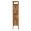 Libreria 2 Puertas Madera Mango Gris Decape Natural Atrade