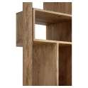 Libreria 2 Puertas Madera Mango Gris Decape Natural Atrade