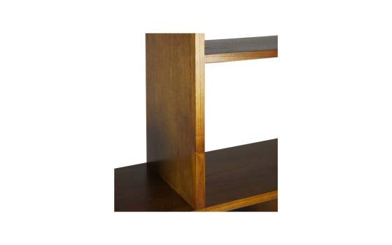 Libreria 4 Cajones 2 Huecos Bicolor Estilo Colonial Nordik