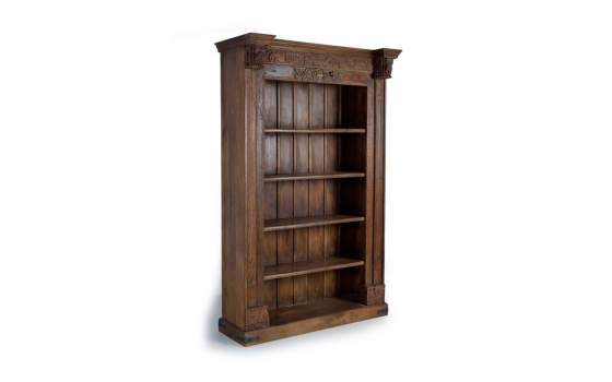 Libreria 4 Estantes Clasica Madera Mango Reciclada Deriast