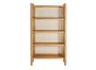 Libreria 4 Estantes Trasera Tejido Bambu Beige - Serie Lattes