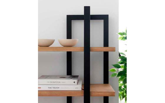 Libreria 5 Estantes Forja y Madera Estilo industrial Virginia