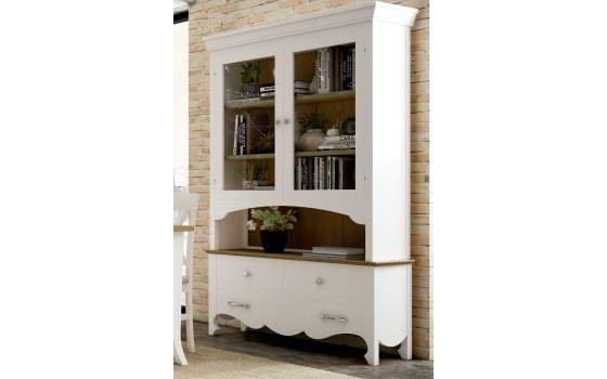 Libreria Alacena con 3 Cajones y 2 Puertas Serie Praga