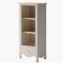 Libreria Baja Provenzal Estrecha 1 Cajon Blanca Serie Praga