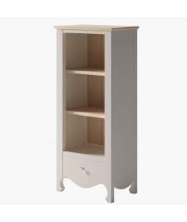 Libreria Baja Provenzal Estrecha 1 Cajon Blanca Serie Praga