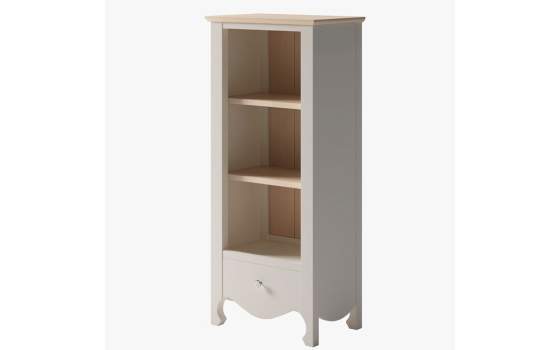 Libreria Baja Provenzal Estrecha 1 Cajon Blanca Serie Praga