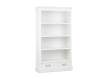 Libreria Clasica Alta 2 Cajones 3 Estantes Color Blanco Alner