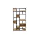 Libreria Cubos Grande Acero Madera Serie Artins