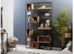 Libreria Cubos Grande Acero Madera Serie Artins