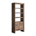 Libreria de Salon en Madera Rustica Reciclada Serie Samsun