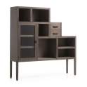 Libreria Escalera Colonial Spartan 2 Cajones 1 Puerta