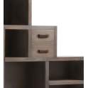 Libreria Escalera Colonial Spartan 2 Cajones 1 Puerta