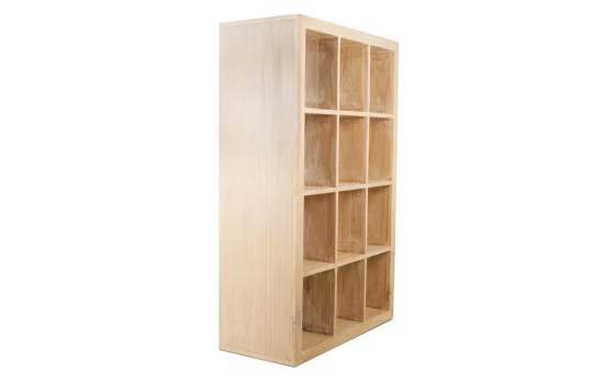 Libreria Estanteria Colonial Actual Blanco Patinado Serie Elisea