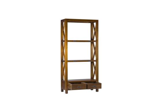 Libreria Estanteria Colonial Star 2 Cajones 3 Estantes