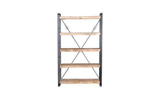 Libreria Estanteria Madera Metal Industrial Serie Alandri