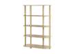 Libreria Estanteria Moderna Beige 4 Estantes Serie Mollaris