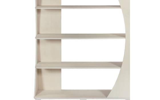 Libreria Estanteria Moderna Madera Mango Blanca Serie Ishat