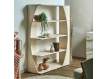 Libreria Estanteria Moderna Madera Mango Blanca Serie Ishat