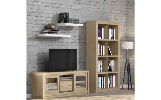 Libreria Estanteria Roble Amkera