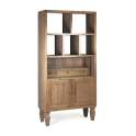 Libreria Estanteria Rustica Colonial Serie Kaki 3 Cajones