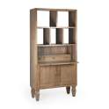 Libreria Estanteria Rustica Colonial Serie Kaki 3 Cajones