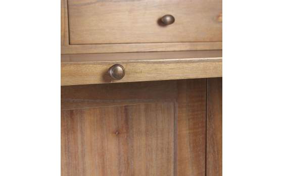 Libreria Estanteria Rustica Colonial Serie Kaki 3 Cajones