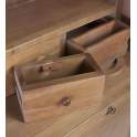 Libreria Estanteria Rustica Colonial Serie Kaki 3 Cajones