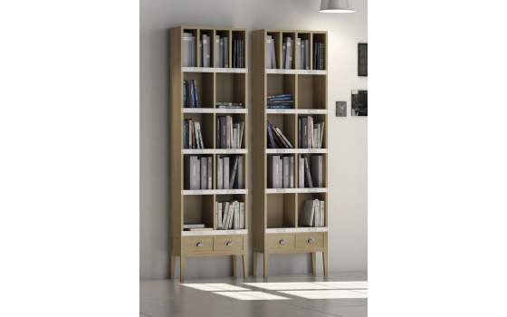 Libreria Estrecha Roble Amkera