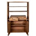 Libreria Industrial 2 Cajones 2 Puertas Madera Acacia Althaus