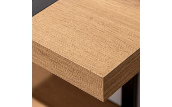 Libreria Industrial 3 Estantes Madera y Metal Amodias