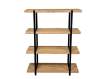 Libreria Industrial 4 Estantes Madera y Metal Amodias