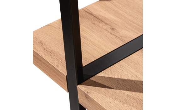 Libreria Industrial 4 Estantes Madera y Metal Amodias