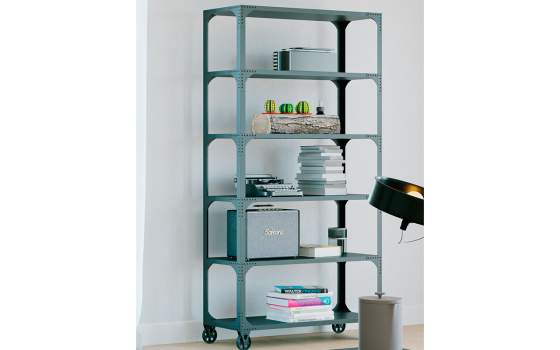 Libreria industrial con 5 Estante en Chapa de Acero Dustriasl