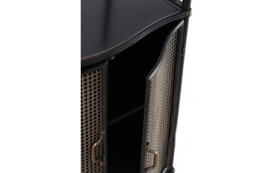 Libreria Metalica Industrial 2 Puertas Negro Bronce Adenaren