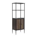 Libreria Metalica Industrial 2 Puertas Negro Bronce Adenaren