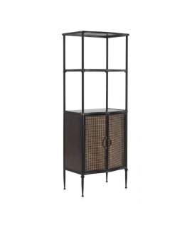 Libreria Metalica Industrial 2 Puertas Negro Bronce Adenaren