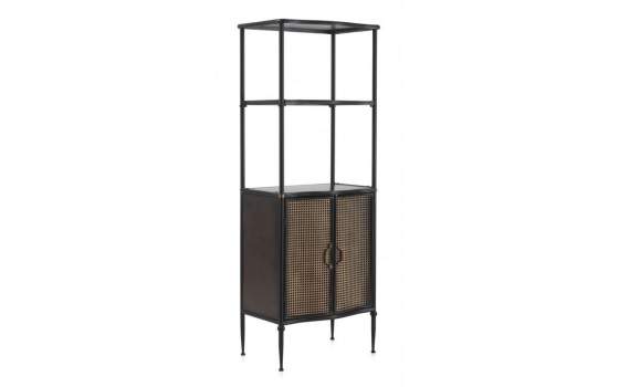 Libreria Metalica Industrial 2 Puertas Negro Bronce Adenaren