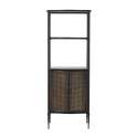 Libreria Metalica Industrial 2 Puertas Negro Bronce Adenaren