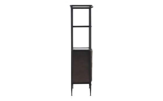 Libreria Metalica Industrial 2 Puertas Negro Bronce Adenaren