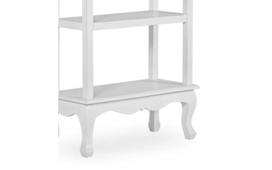 Libreria Salon 4 Estantes Blanca Estilo Clasico Serie Adeaste