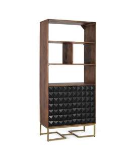 Libreria Salon Actual Madera Mango 2 Puertas Serie Angiot