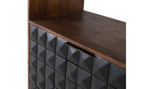 Libreria Salon Actual Madera Mango 2 Puertas Serie Angiot