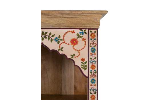 Libreria Salon Artesanal 1 Puerta Decorada Serie Aheim