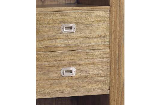 Libreria Salon Colonial 3 Cajones 4 Huecos Serie Merapi