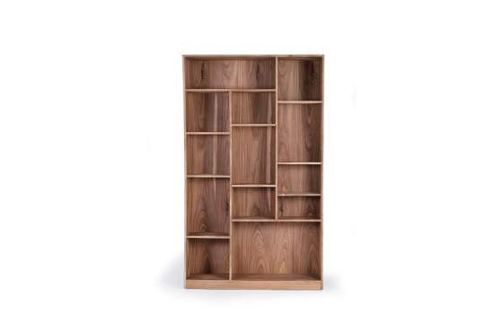 Libreria Salon Madera Acacia Estilo Actual Serie Aratany