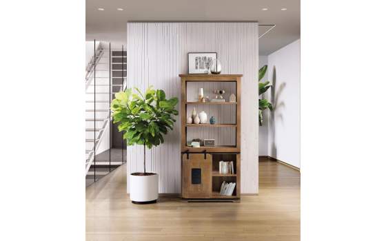 Libreria Salon Mango Forja 1 Puerta Corredera Industrial Aibiri