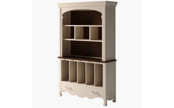 Libreria Salon Provenzal 1 Cajon Blanco Serie Praga